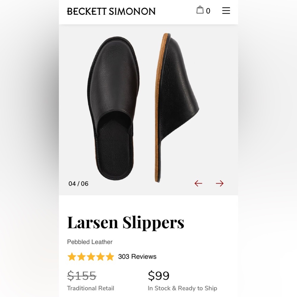 Becket Simonon Larsen Slippers size 13